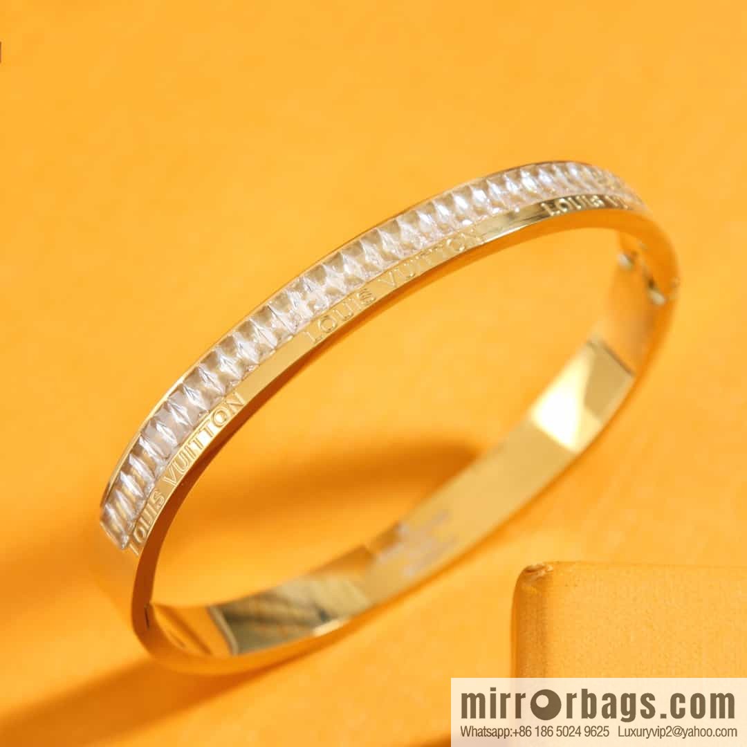 Louis Vuitton Medieval Gold Square Diamond Bracelet Bracelet