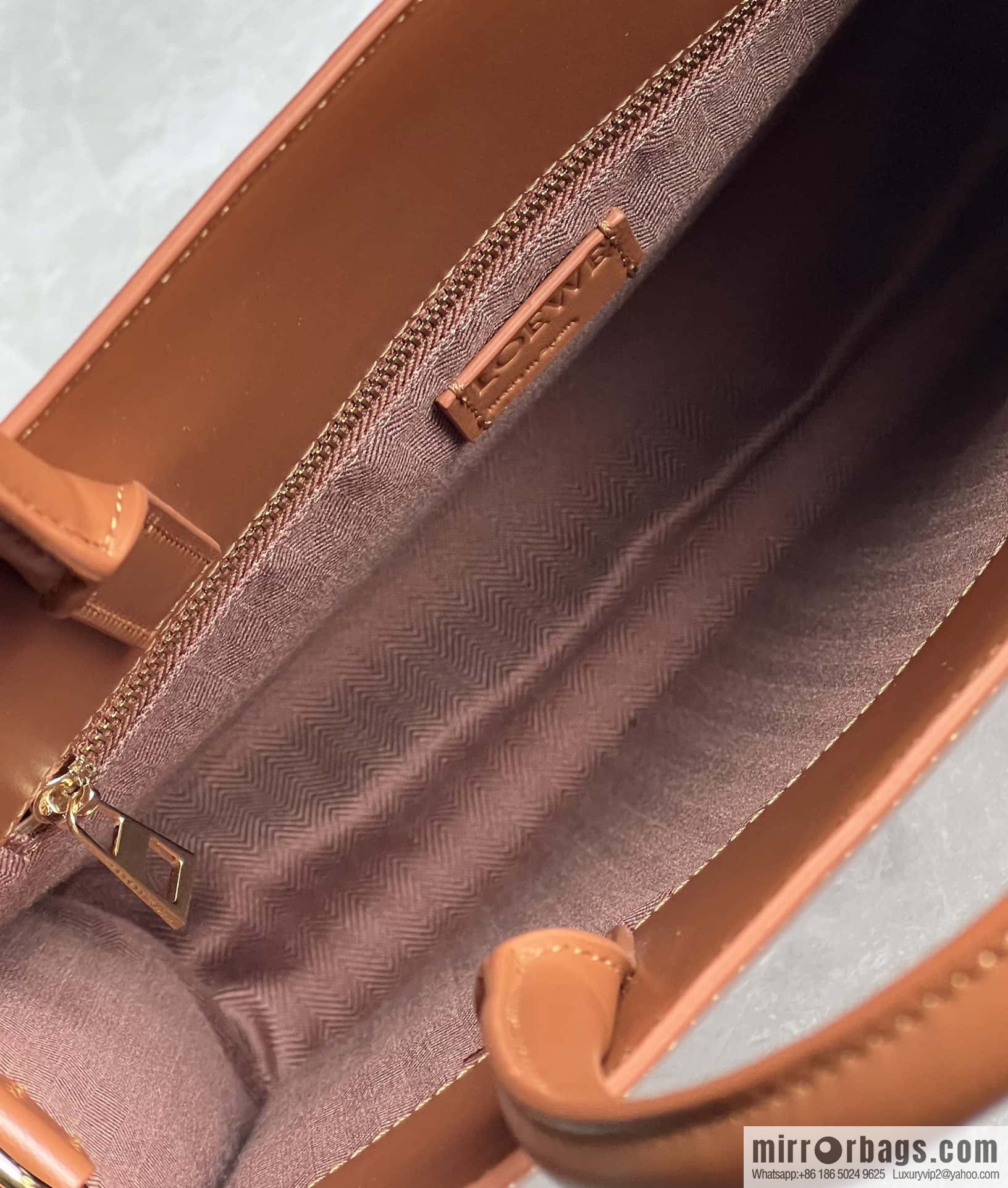 LOEWE latest show A4 tote music bag tote bag 0690 brown