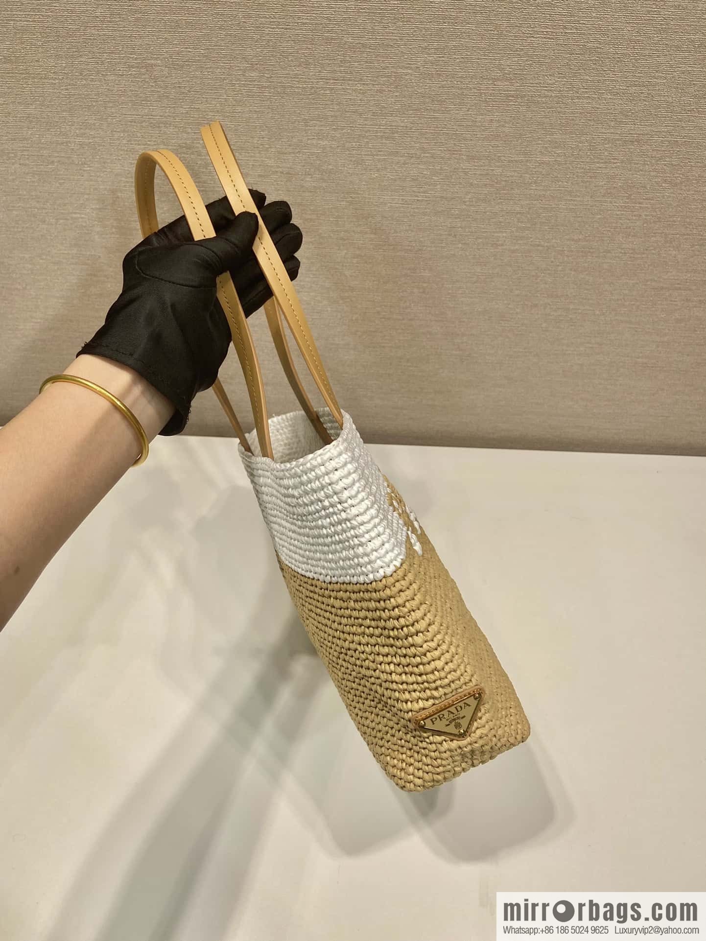 PRADA Prada Fiber Tote Bag 1BG454