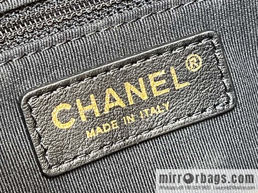 CHANEL small shoulder backpack AS3947 black