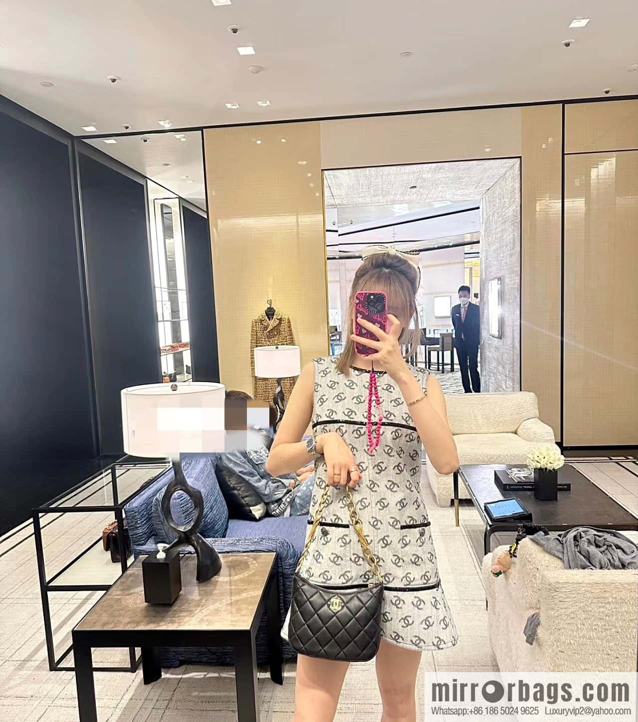 CHANEL 23A Premium Handicraft Workshop Series hobo armpit bag AS4220 black