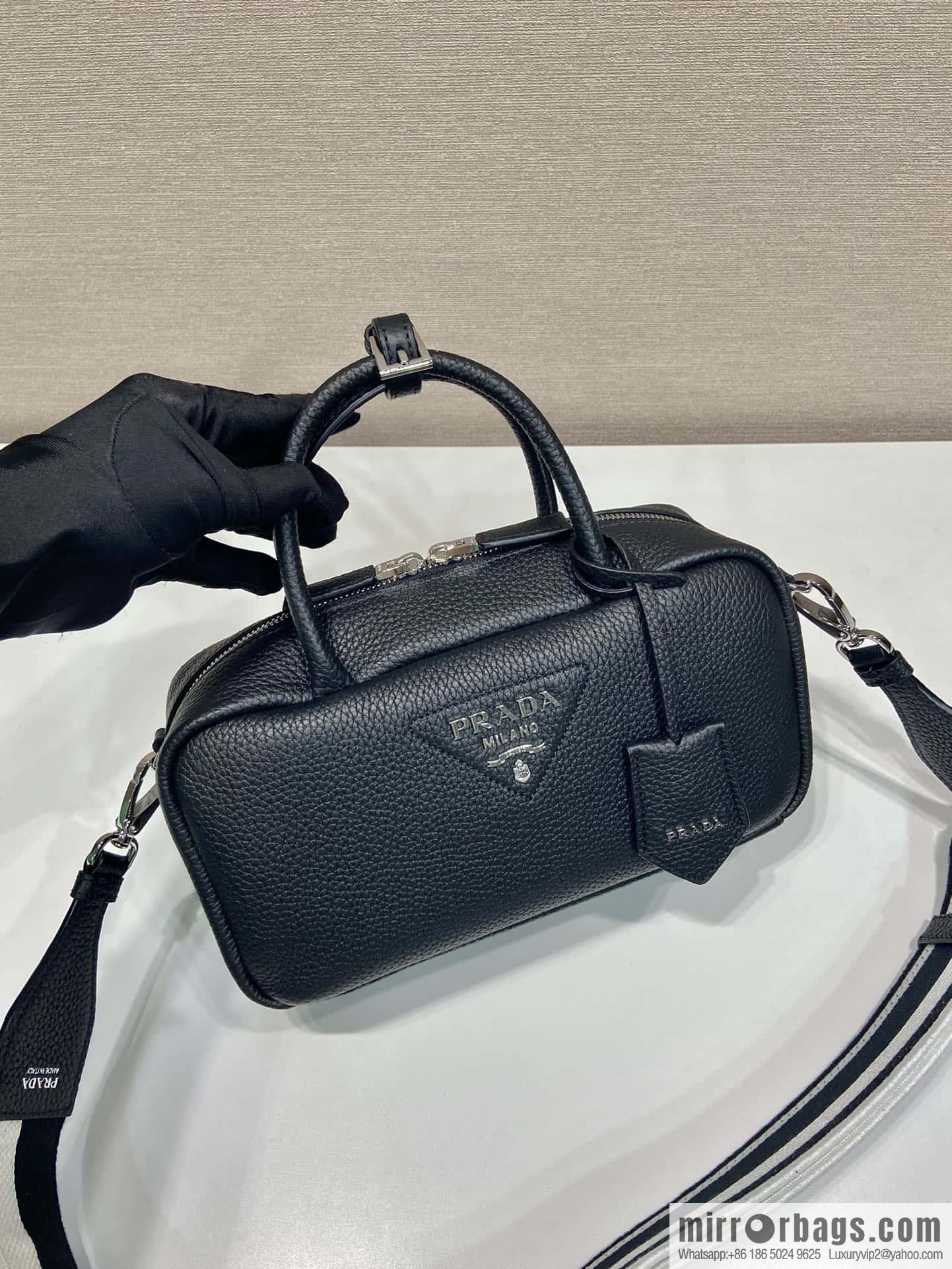 PRADA Prada imported suede leather new tote bag 1BB102