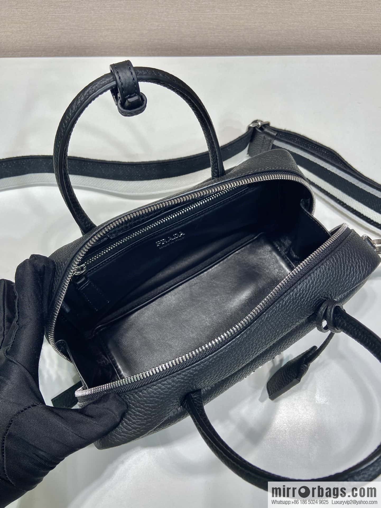 PRADA Prada imported suede leather new tote bag 1BB102