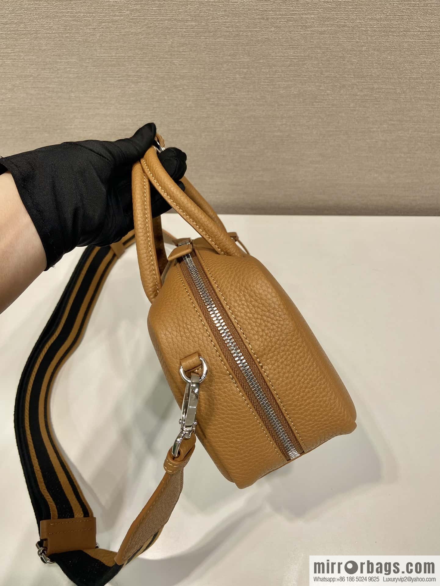 PRADA Prada imported suede leather new tote bag 1BB102