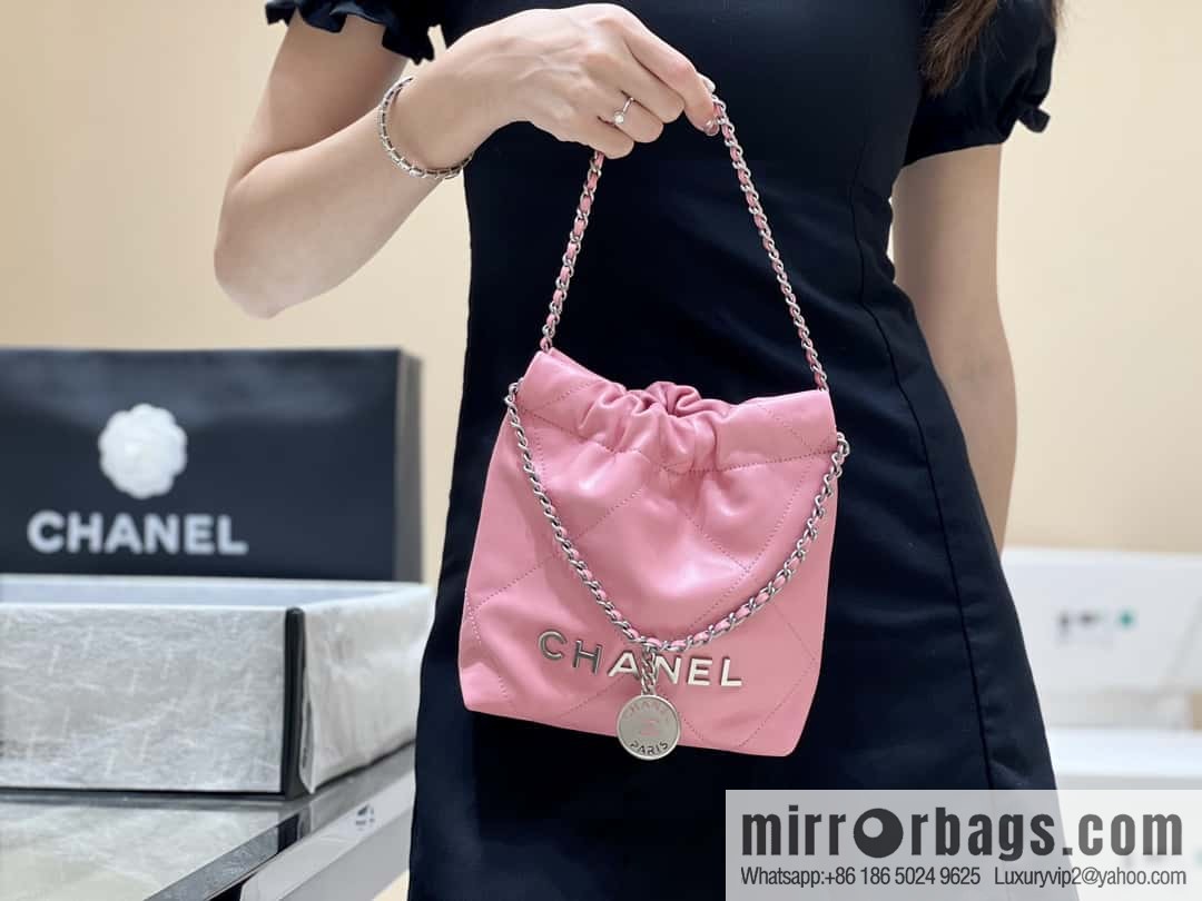 CHANEL 23S spring and summer series mini 22 bags AS3980 pink