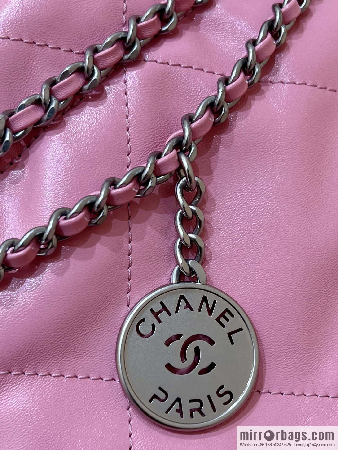 CHANEL 23S spring and summer series mini 22 bags AS3980 pink