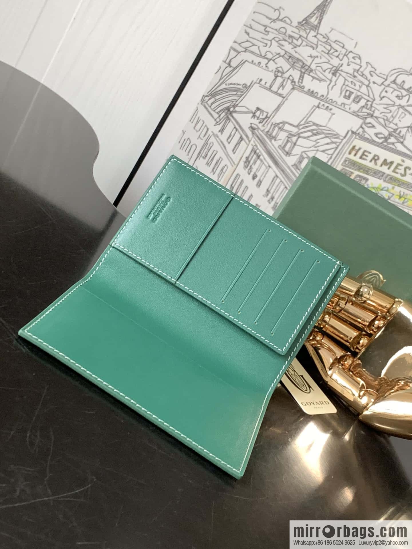 Goyard Grenelle passport holder 7706