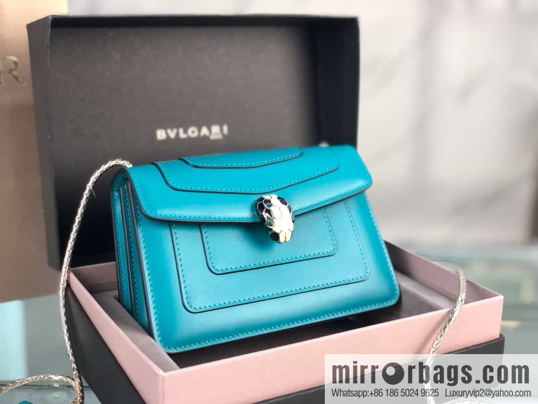 [Bvlgari] Bulgari counter new iconic Serpenti Forever mini double-layer snakehead bag Model: 288113
