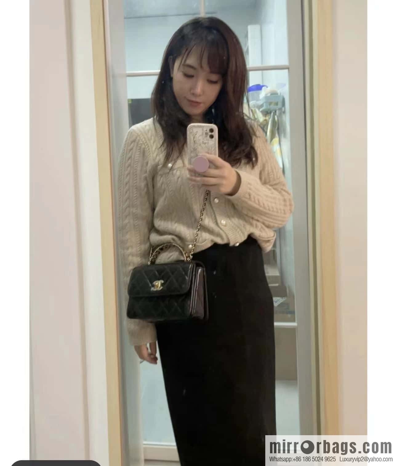 CHANEL 23P spring and summer trailer series 23P small flap bag AS3886