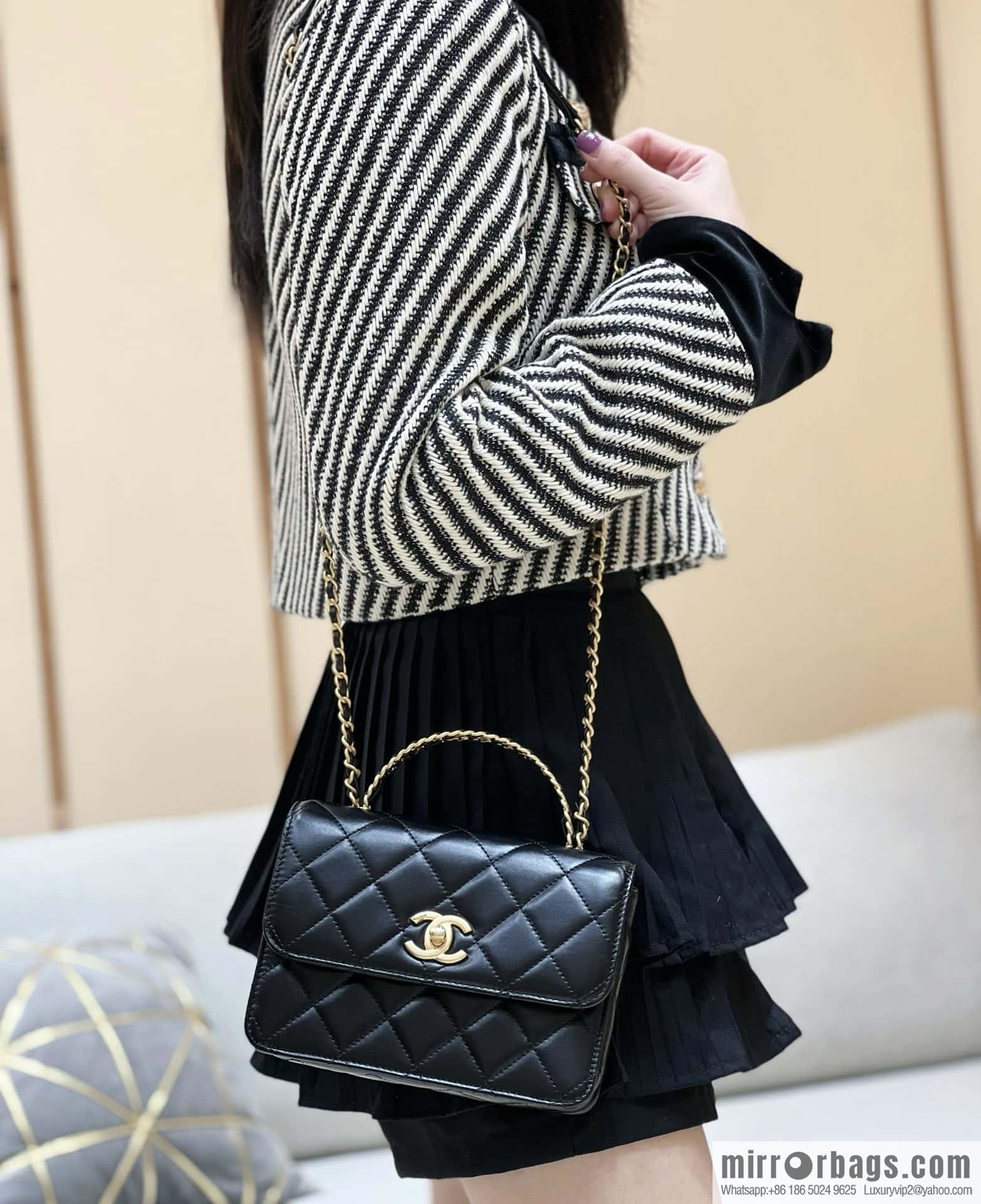 CHANEL 23P spring and summer trailer series 23P small flap bag AS3886