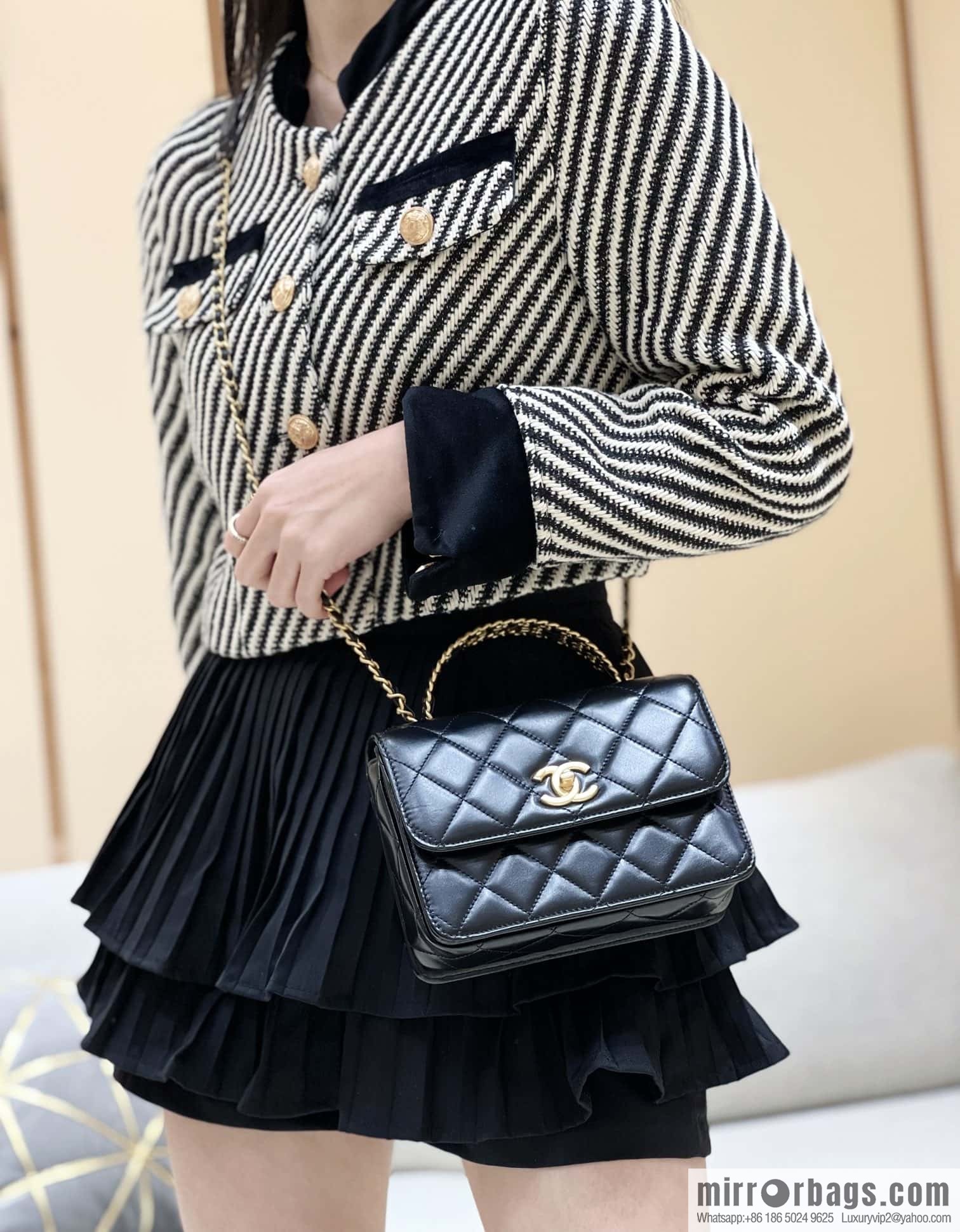 CHANEL 23P spring and summer trailer series 23P small flap bag AS3886