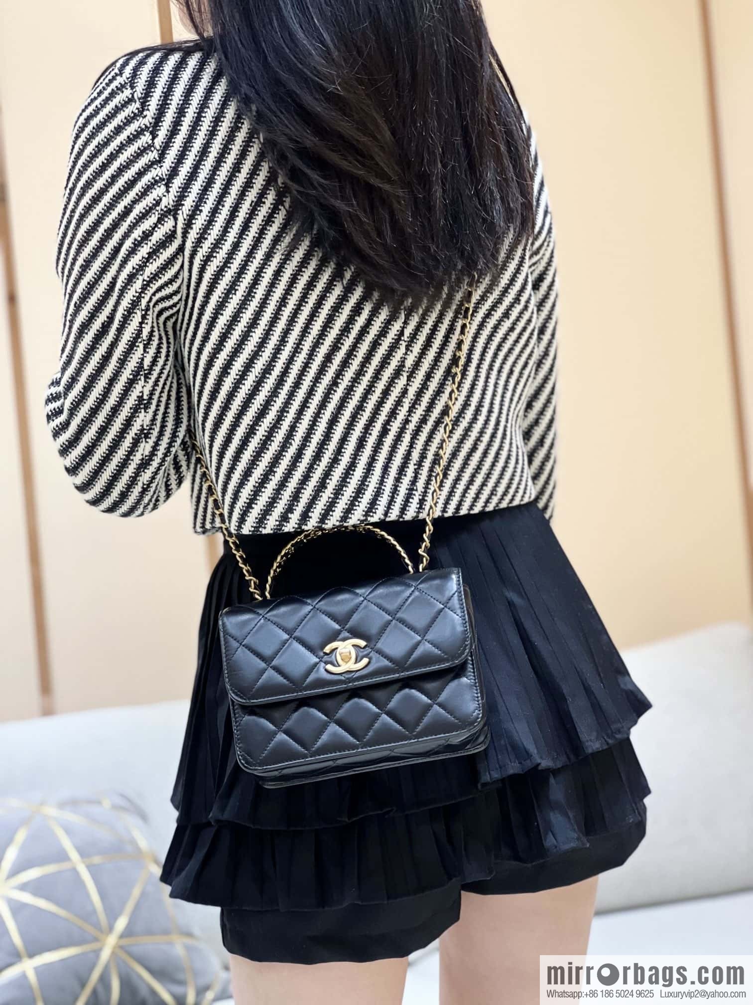 CHANEL 23P spring and summer trailer series 23P small flap bag AS3886