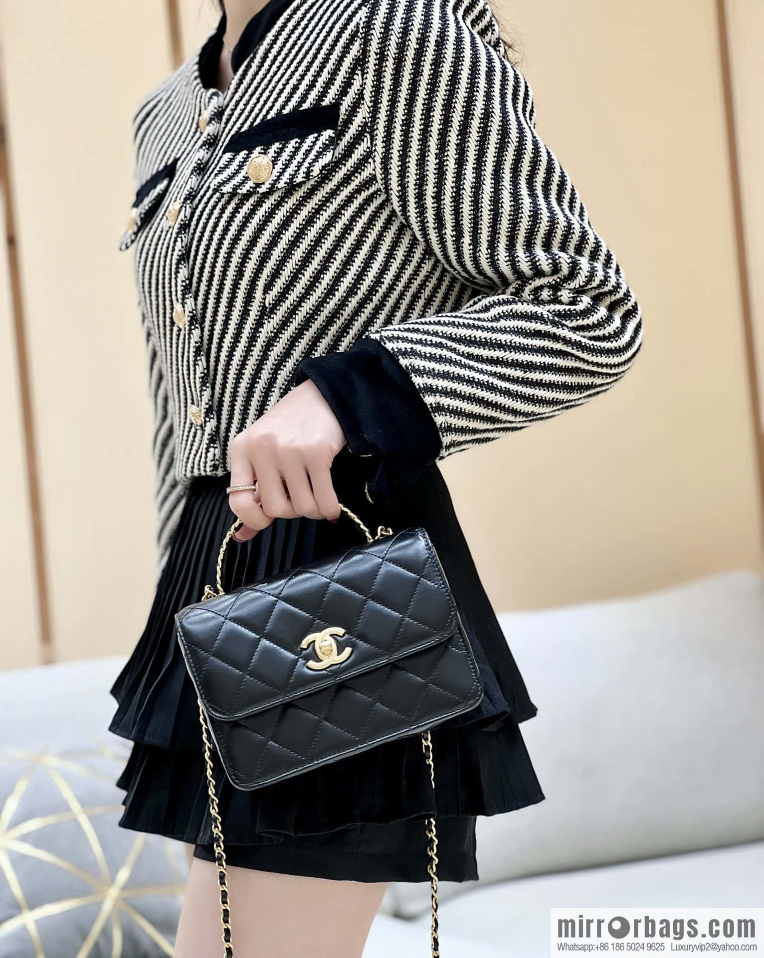 CHANEL 23P spring and summer trailer series 23P small flap bag AS3886