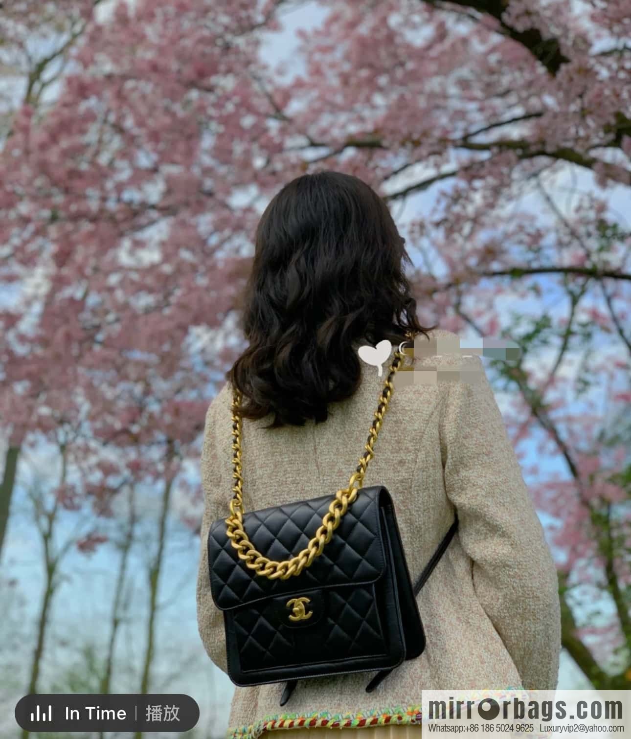 CHANEL 23S spring/summer series, double backpack AS4031