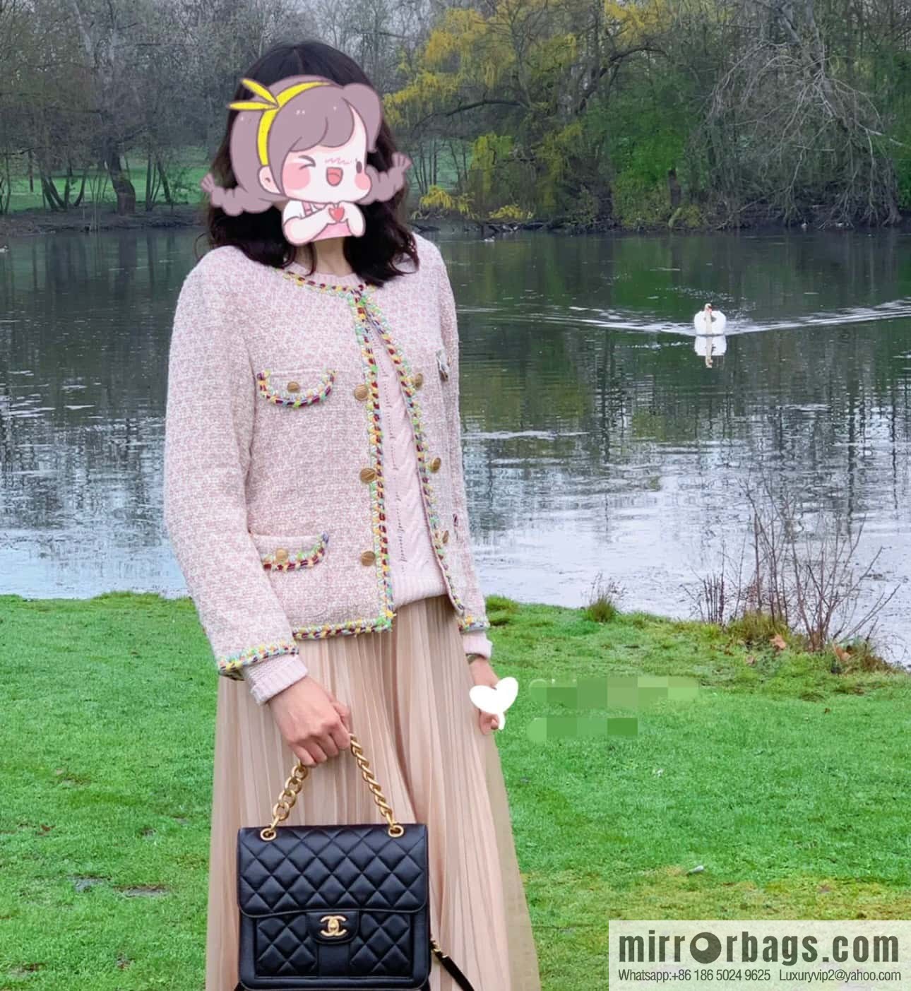 CHANEL 23S spring/summer series, double backpack AS4031