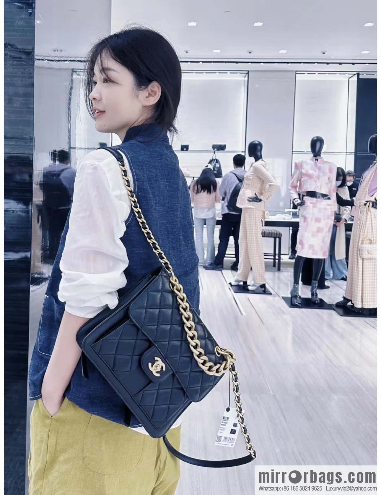 CHANEL 23S spring/summer series, double backpack AS4031