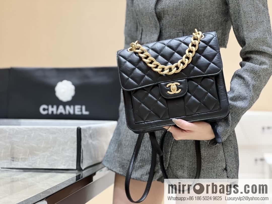 CHANEL 23S spring/summer series, double backpack AS4031