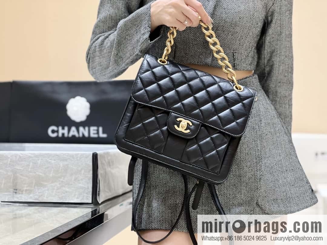 CHANEL 23S spring/summer series, double backpack AS4031