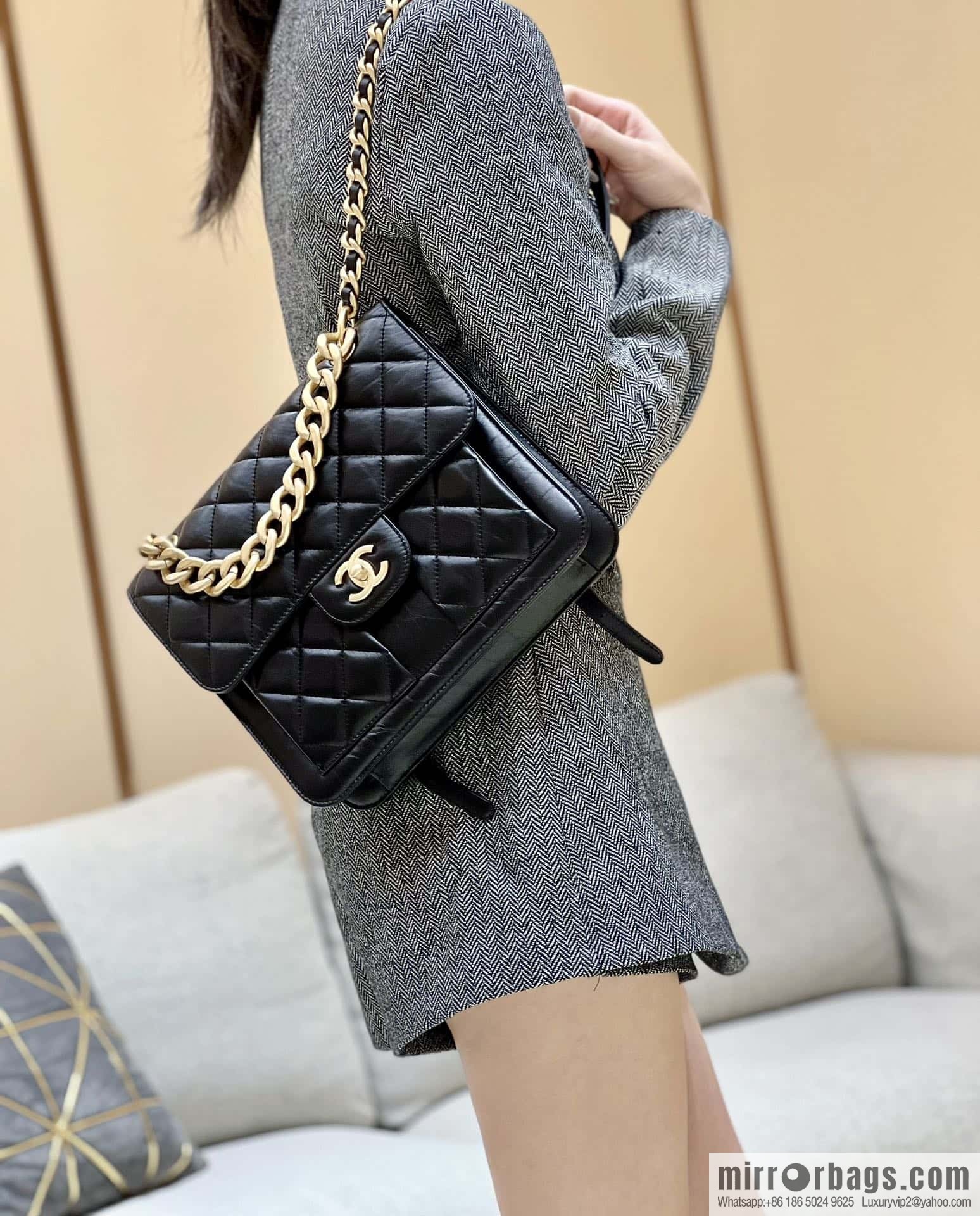 CHANEL 23S spring/summer series, double backpack AS4031