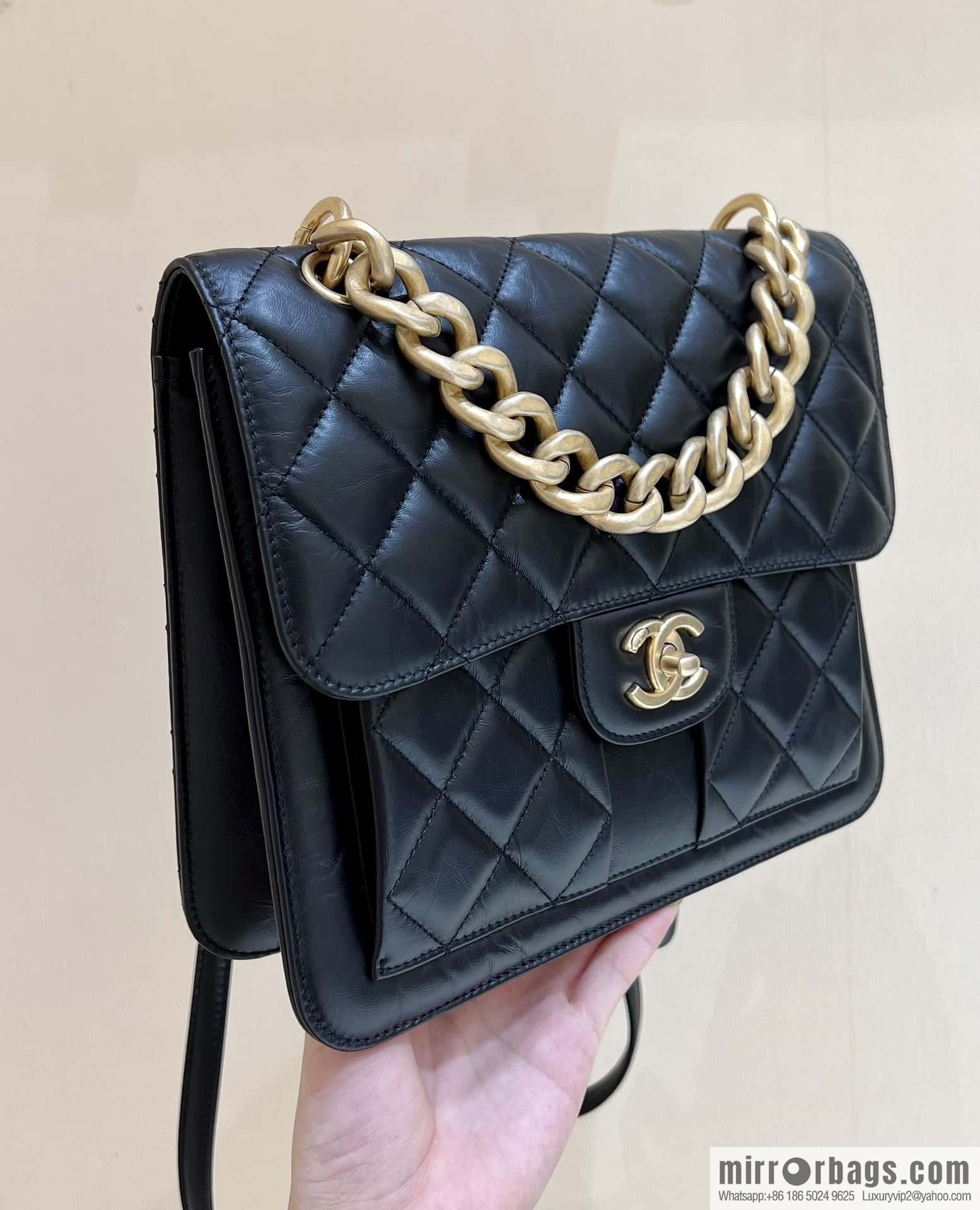 CHANEL 23S spring/summer series, double backpack AS4031