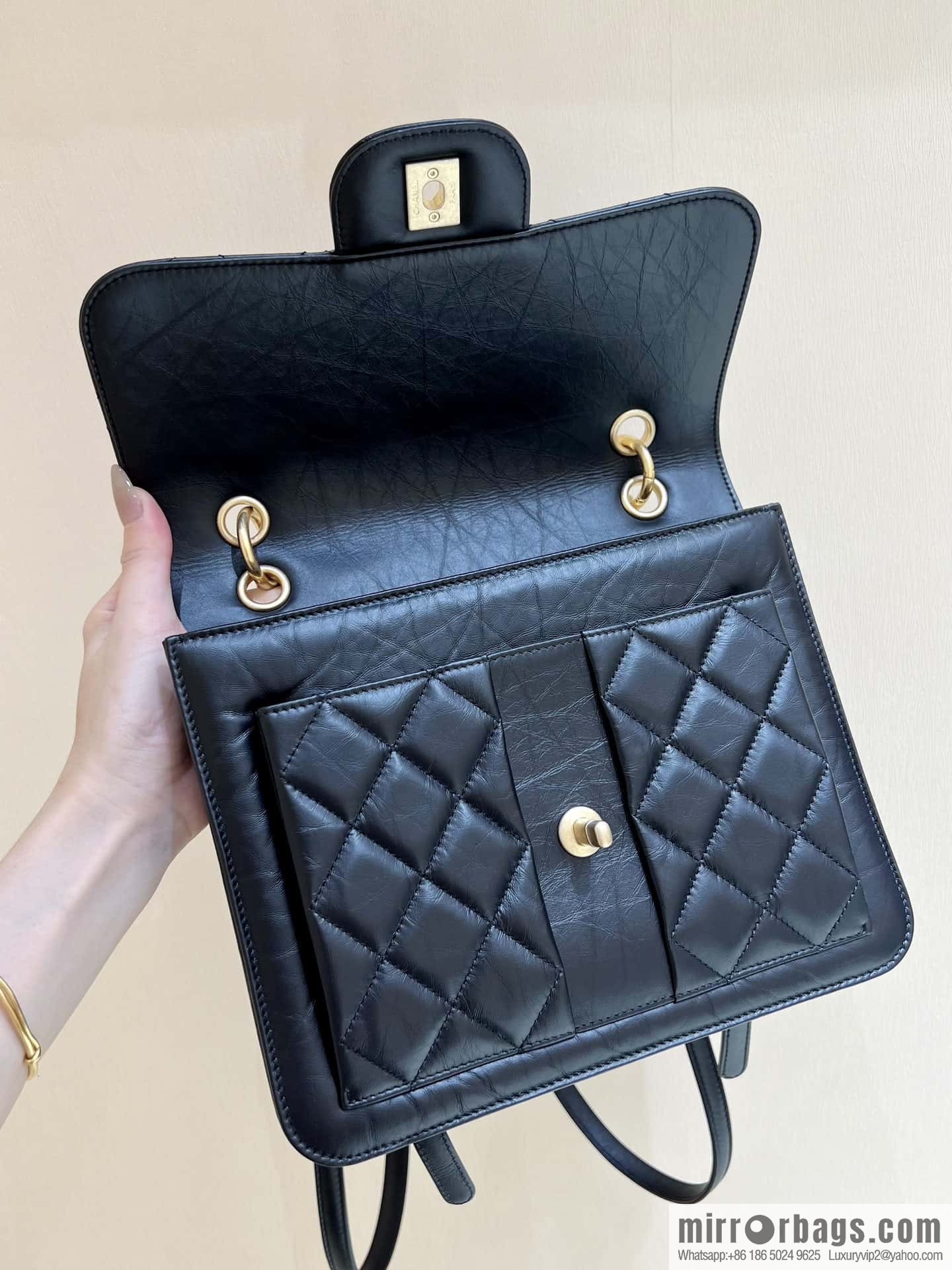 CHANEL 23S spring/summer series, double backpack AS4031