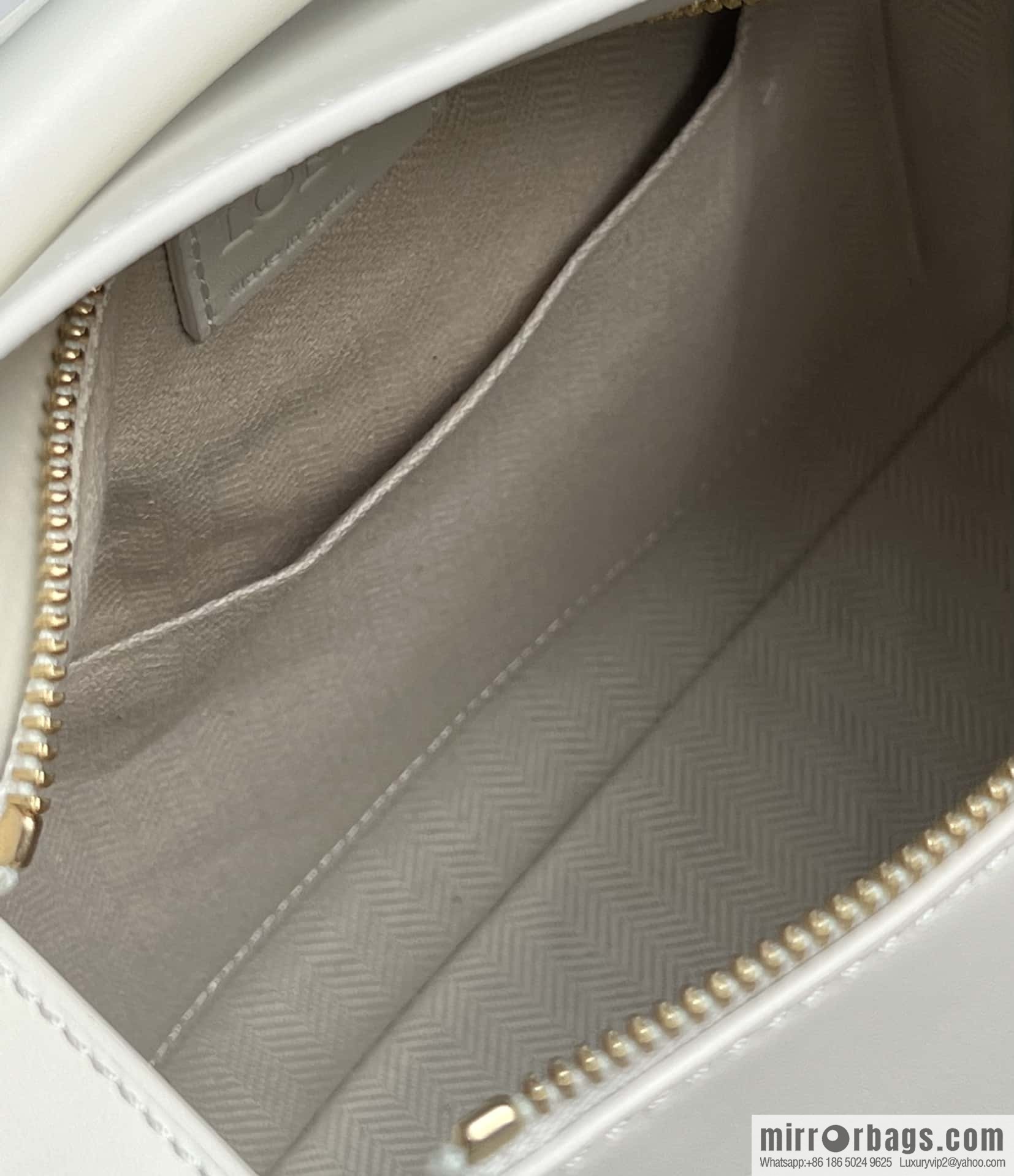 LOEWE Monochrome Glaze Puzzle geometric bag 0681 white