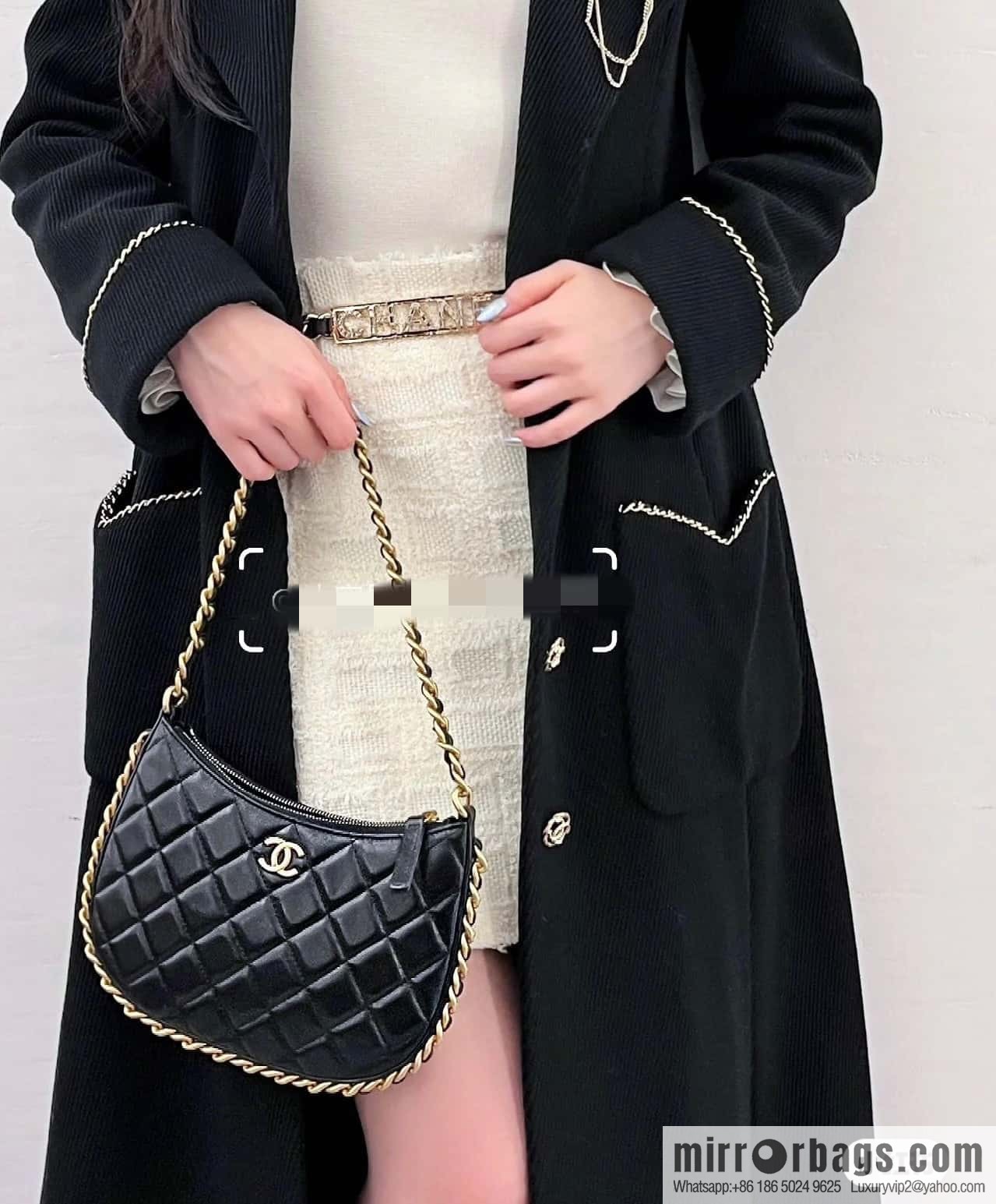 CHANEL 23B autumn and winter trailer series hobo armpit bag AS4378