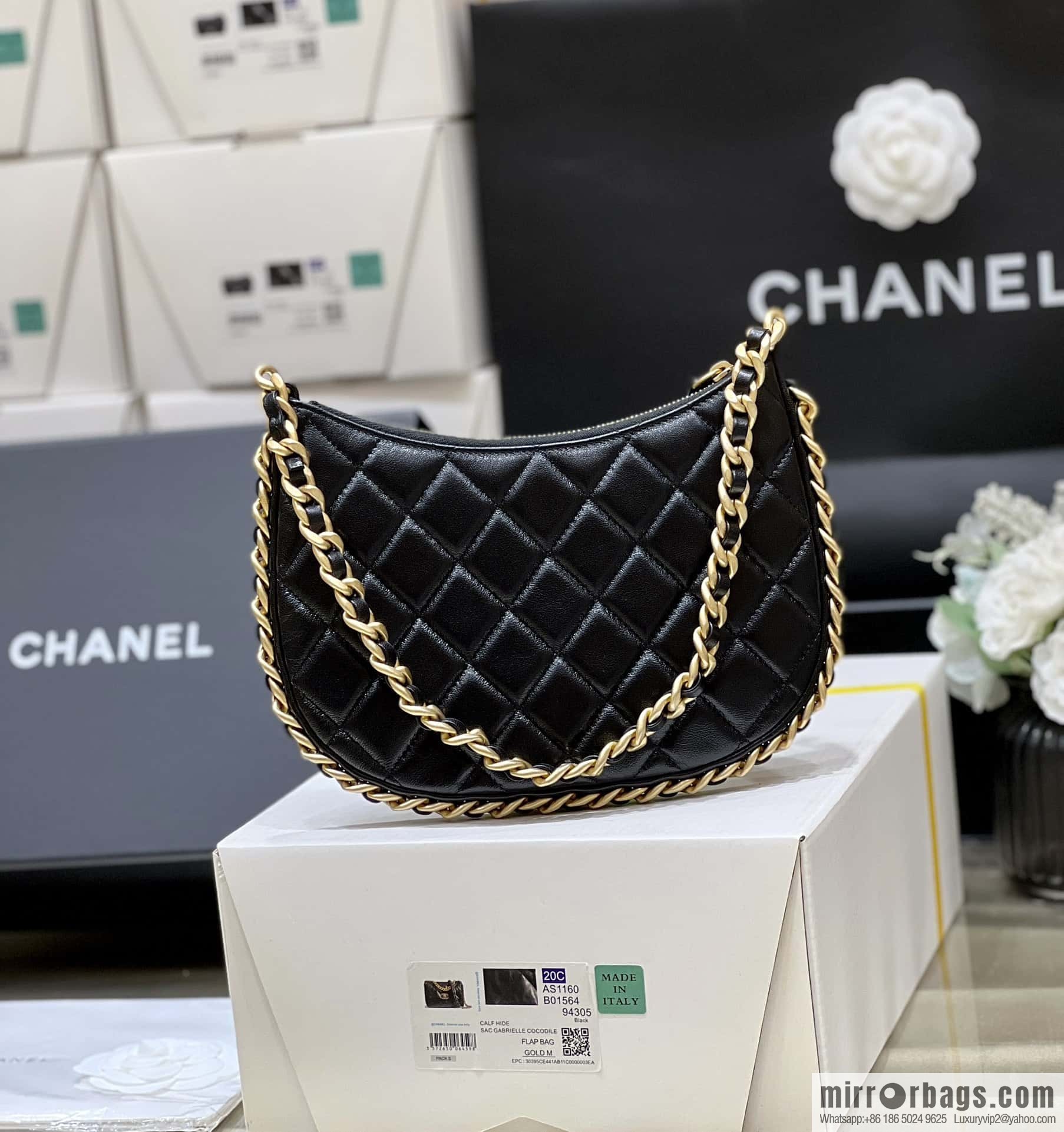 CHANEL 23B autumn and winter trailer series hobo armpit bag AS4378