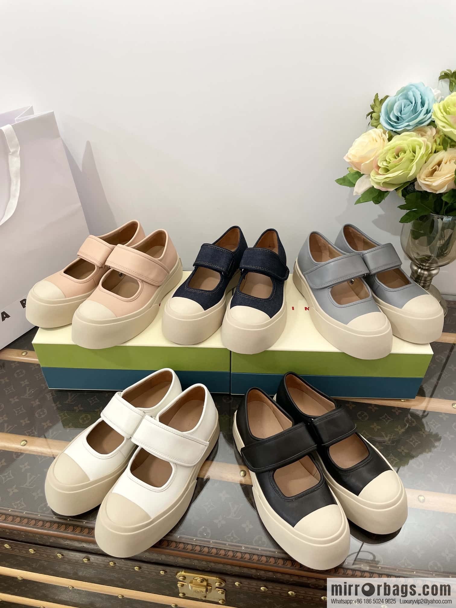 | Marnie Big Head Doll Mary Jane Platform Shoes