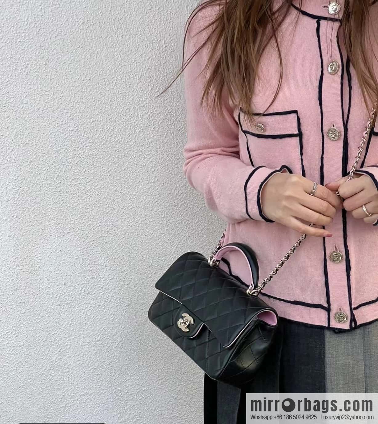 CHANEL classic cf mini handle AS2431