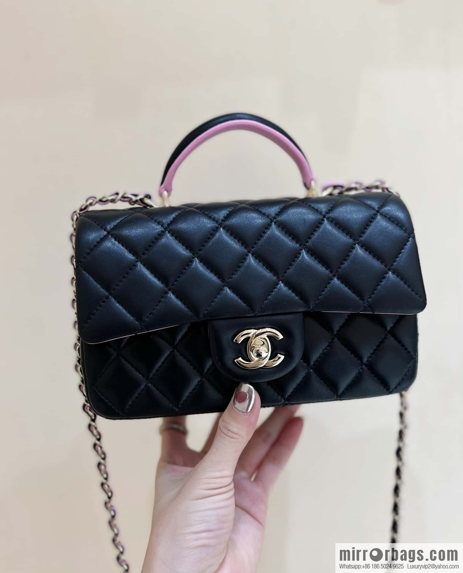 CHANEL classic cf mini handle AS2431