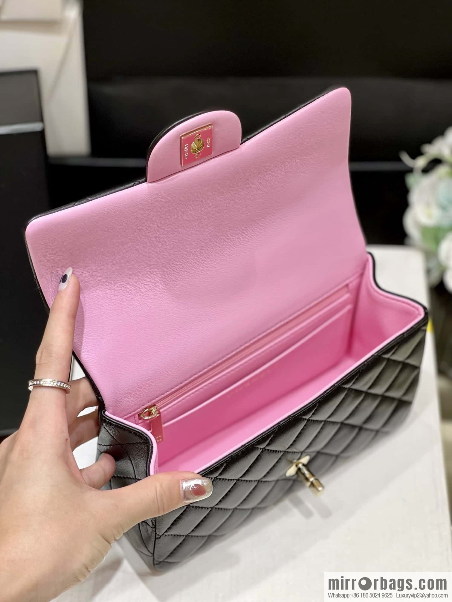 CHANEL classic cf mini handle AS2431