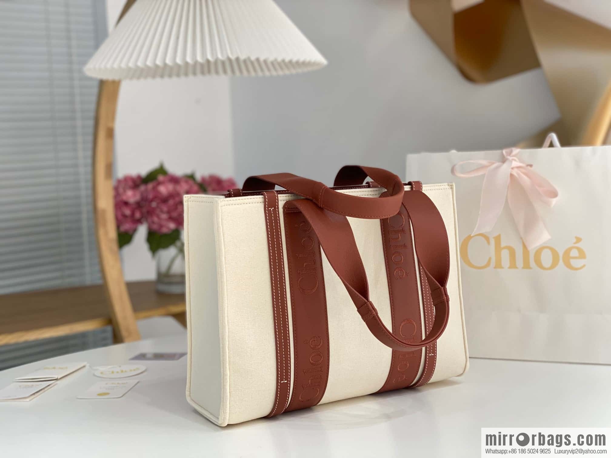 Chloe new felt woody 🐑 with leather, medium 37CM