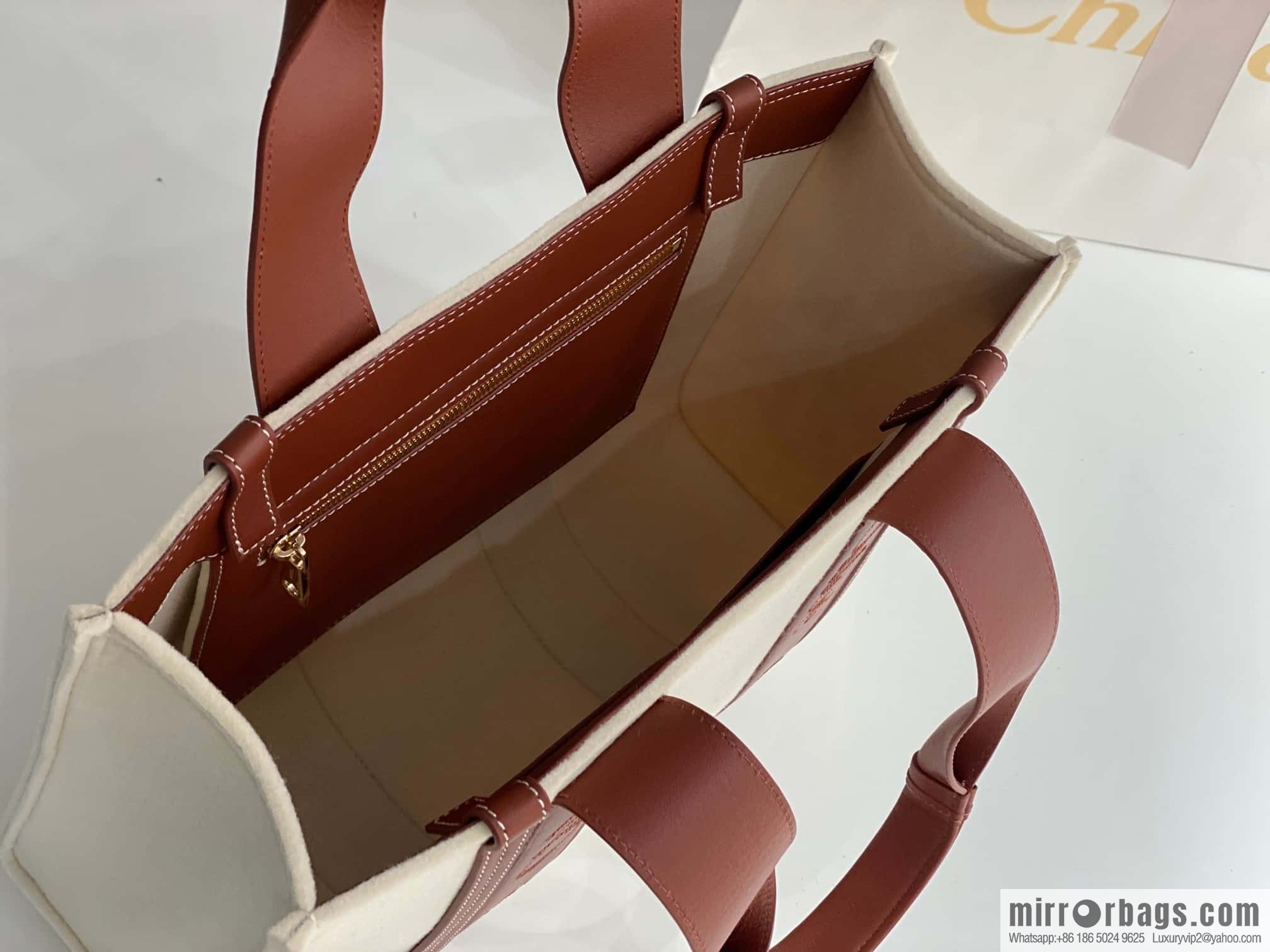 Chloe new felt woody 🐑 with leather, medium 37CM