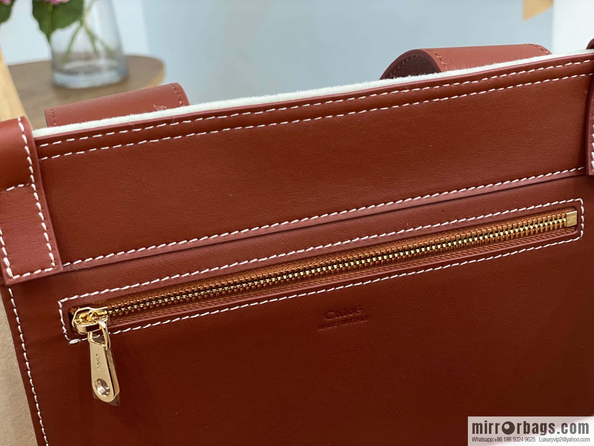 Chloe new felt woody 🐑 with leather, medium 37CM