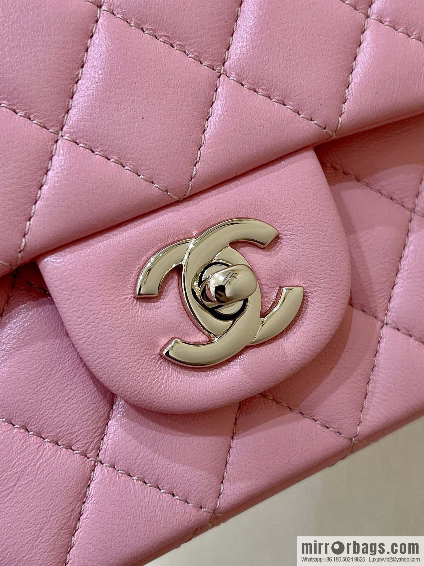 CHANEL classic cf mini handle 20CM AS2431 pink