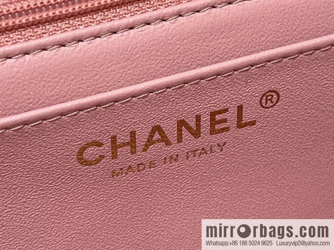 CHANEL classic cf mini handle 20CM AS2431 pink