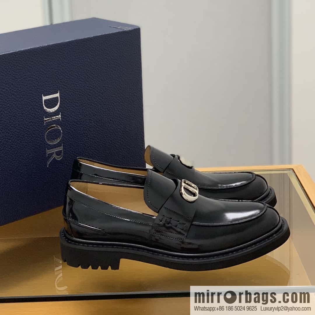 DIOR CD logo, men's loafers