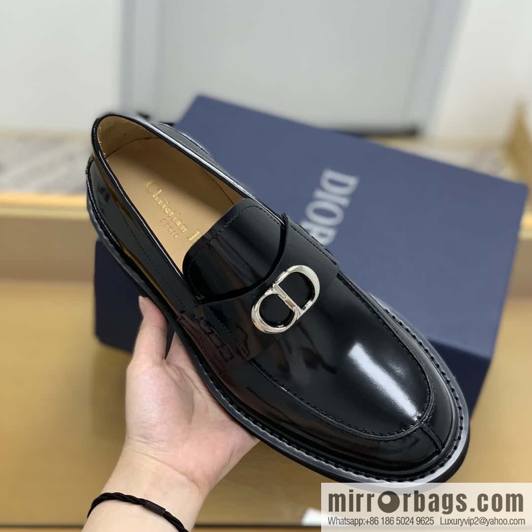 DIOR CD logo, men's loafers