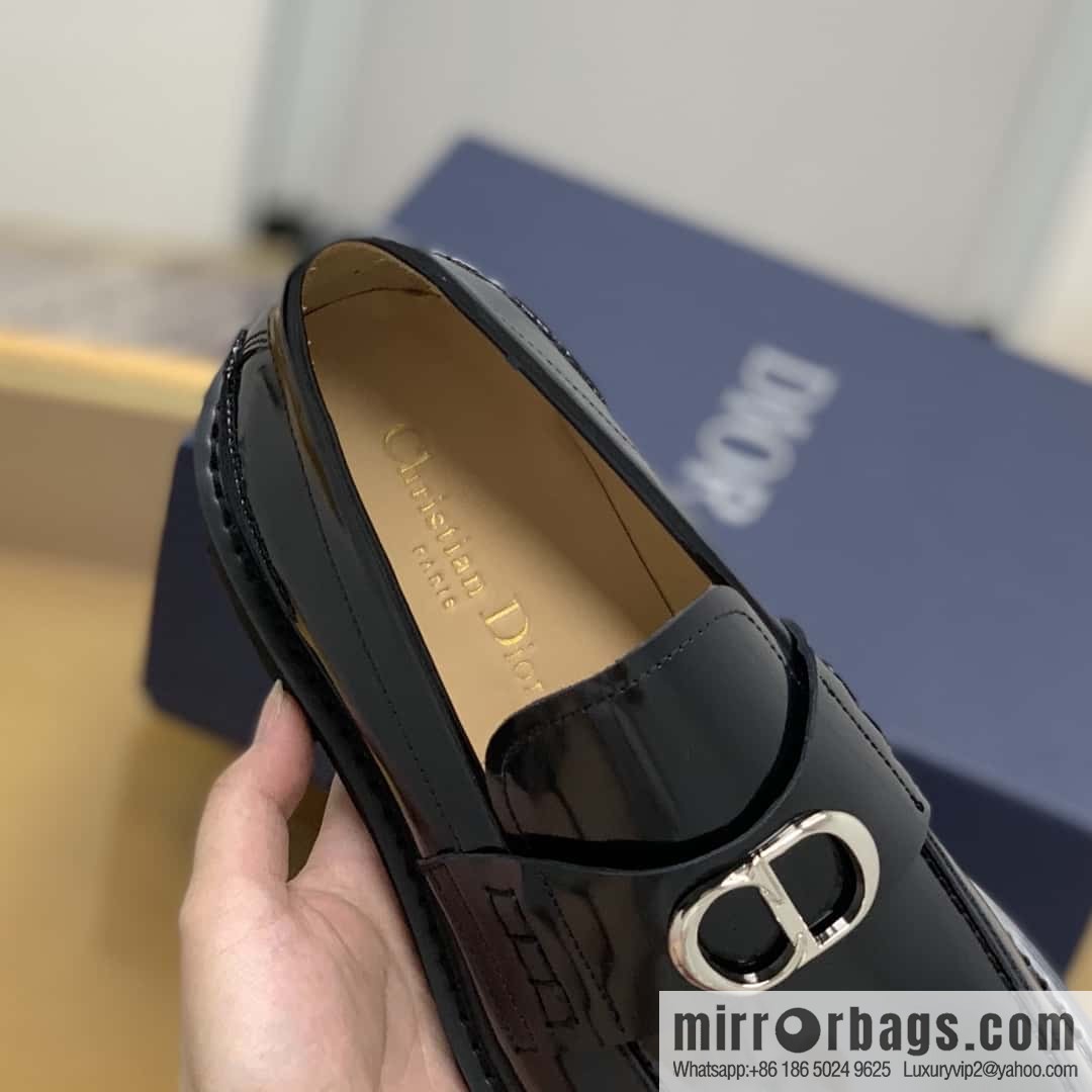 DIOR CD logo, men's loafers