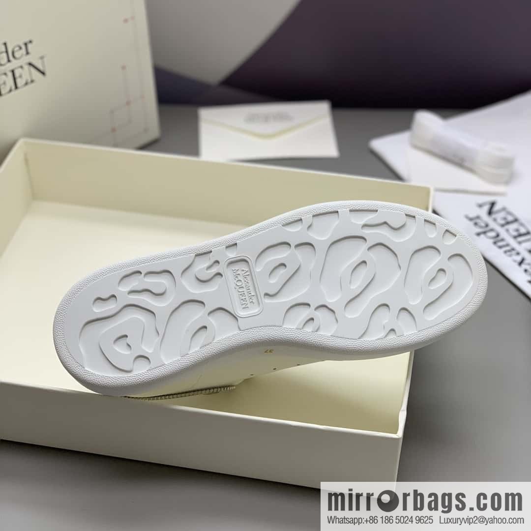 Alexander McQueen Silver zipper Unisex sneakers