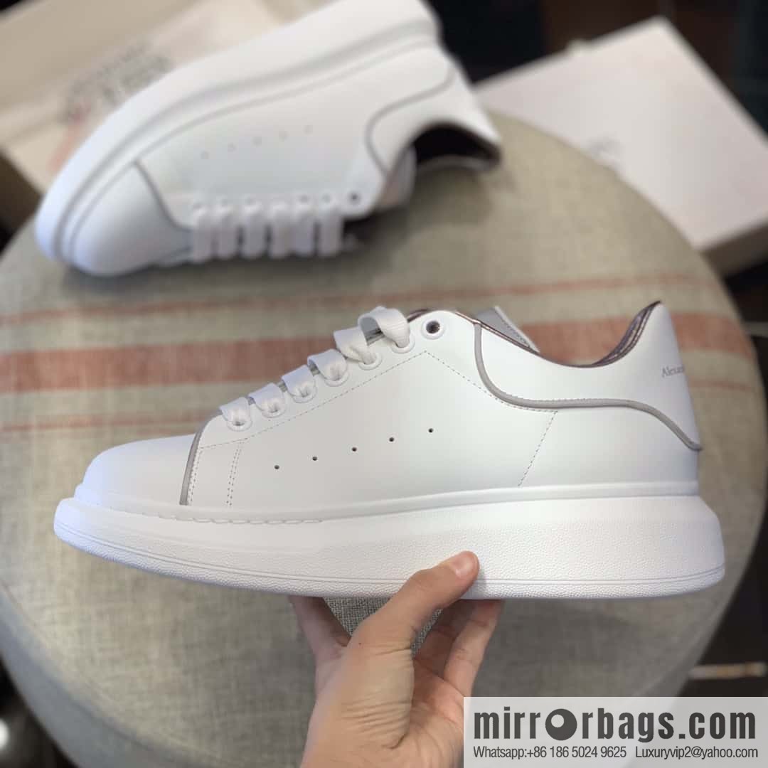 Alexander McQueen White Fluorescent Unisex Sneakers