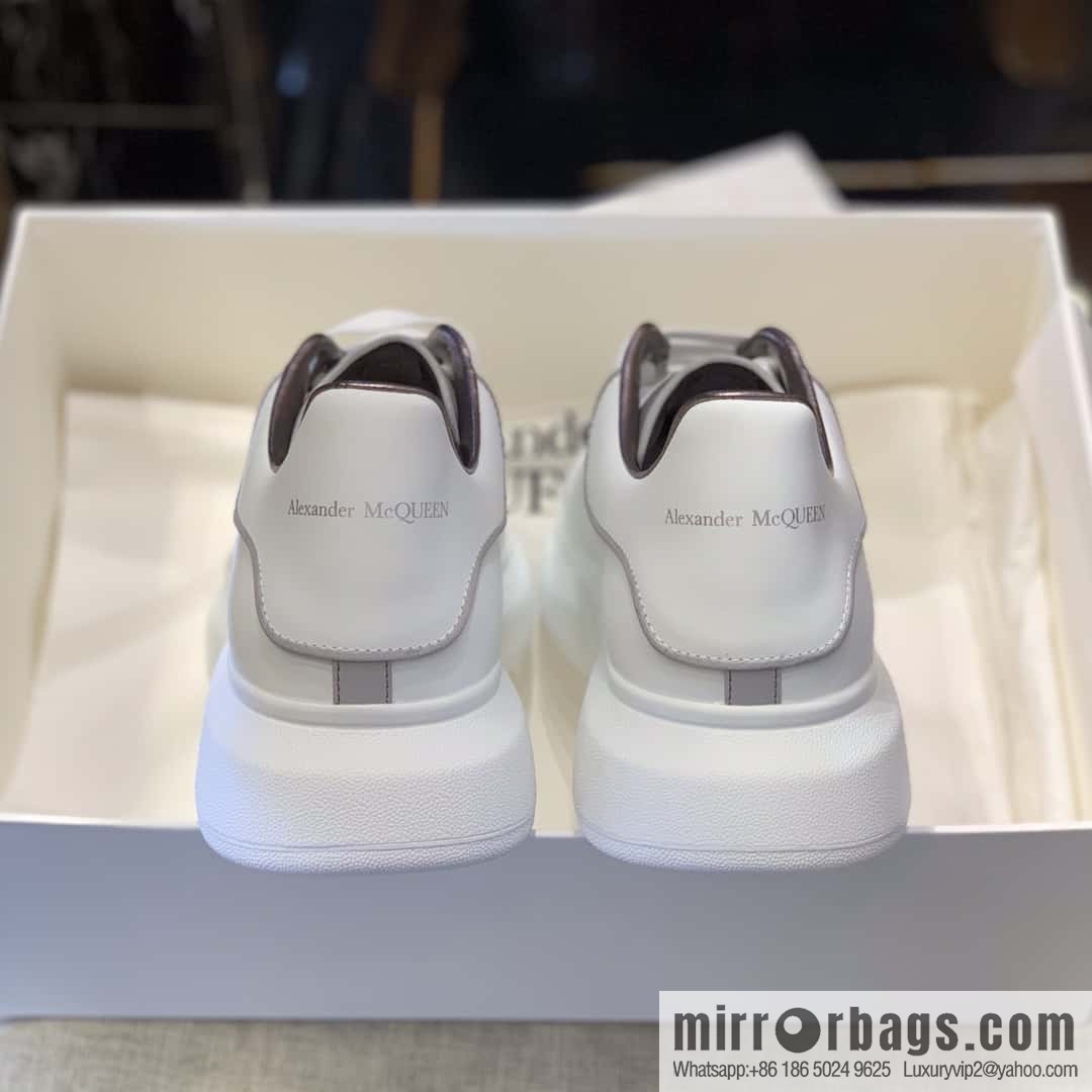 Alexander McQueen White Fluorescent Unisex Sneakers