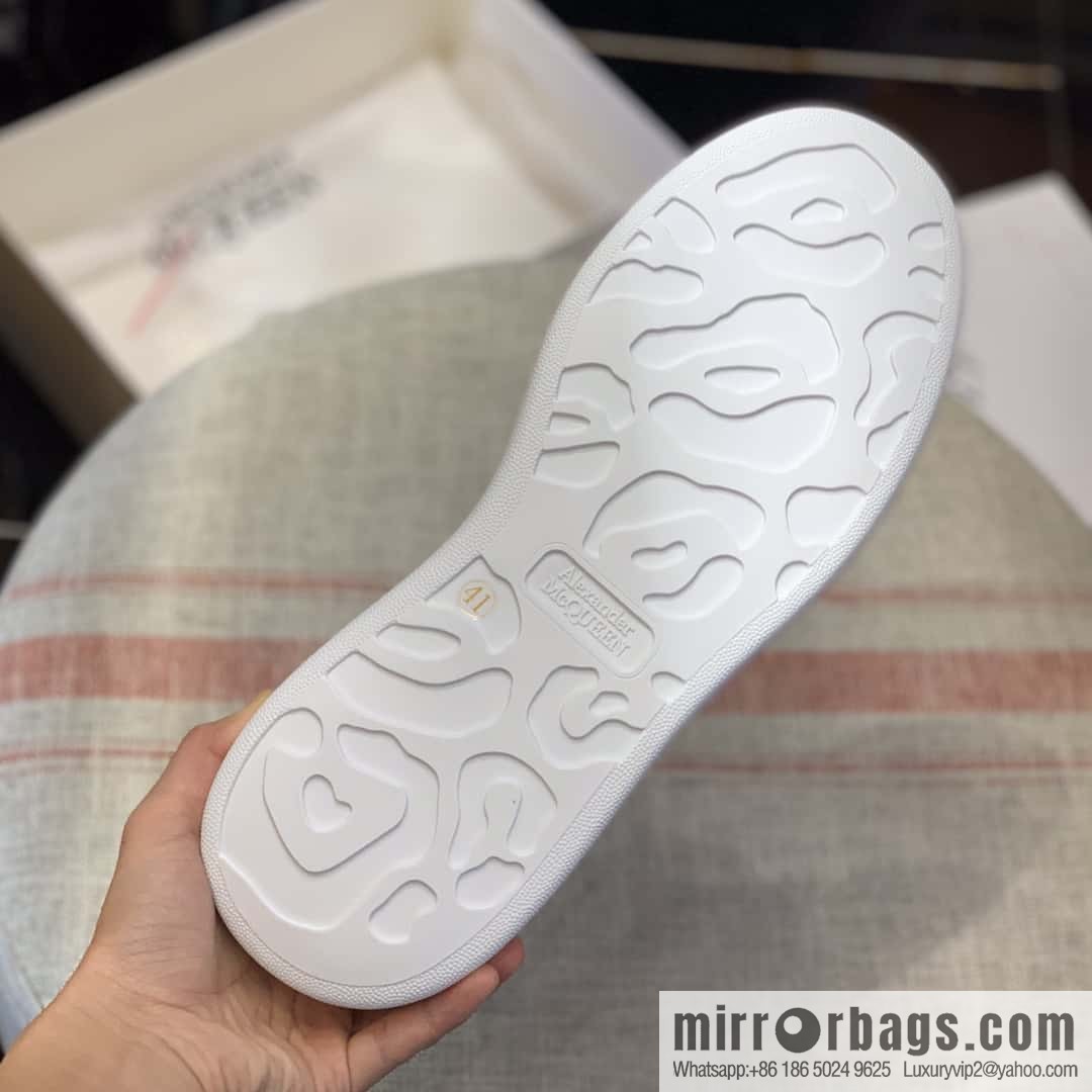 Alexander McQueen White Fluorescent Unisex Sneakers