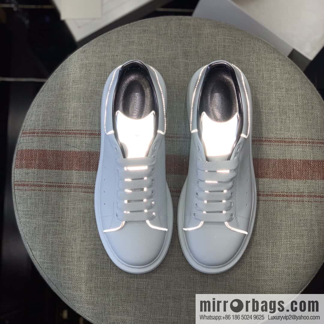 Alexander McQueen White Fluorescent Unisex Sneakers