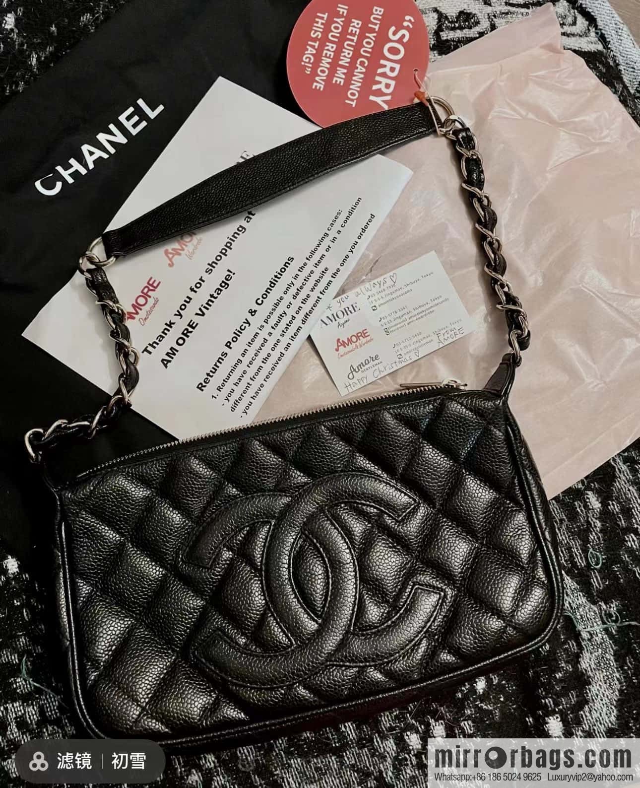 CHANEL CNNe same popular medieval armpit bag A50920 black