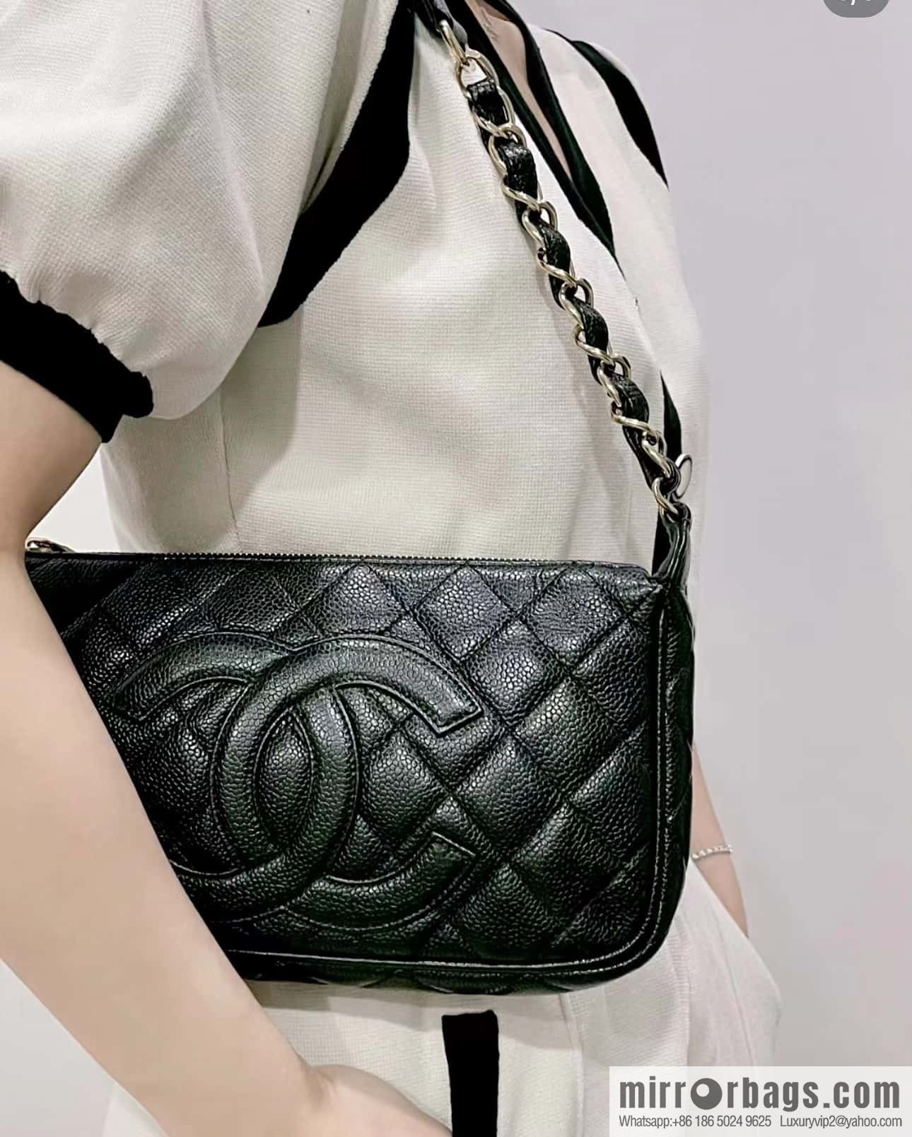 CHANEL CNNe same popular medieval armpit bag A50920 black