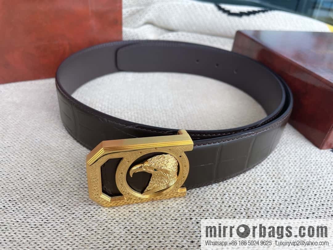 Stefano. Ricci Stephen, stainless steel hand-carved craft eagle head belt 3.8cm