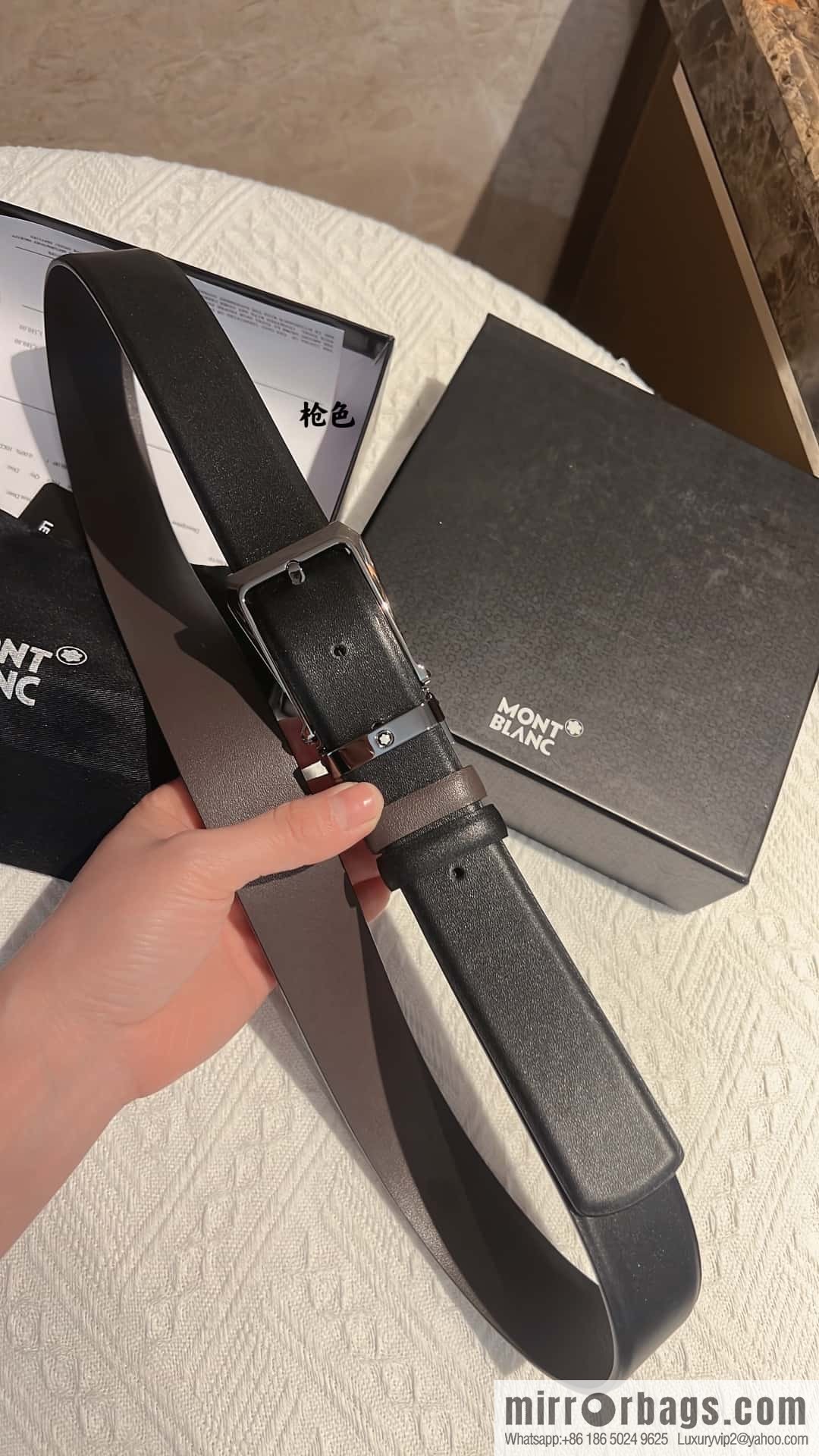 MONTBLANC Montblanc with leather waist belt 3.5cm