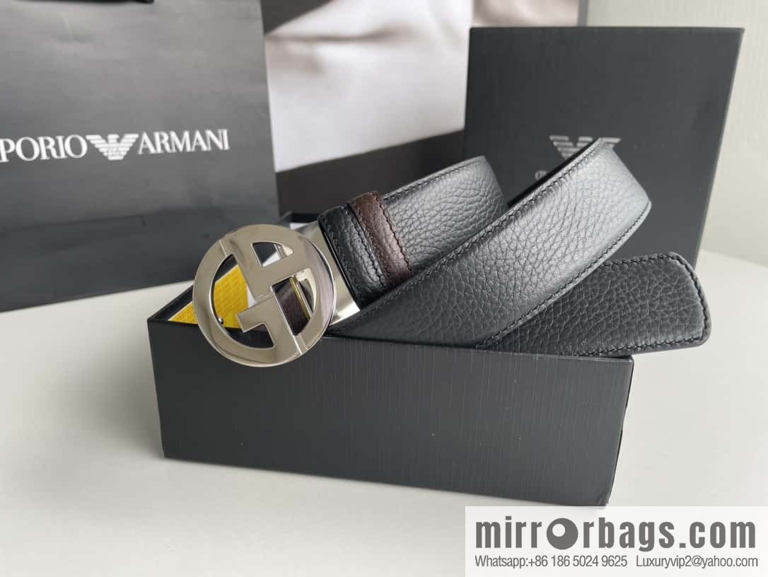 Giorgio Armani (Italy) Men's belt width 3.5cm